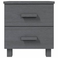 vidaXL Bedside Cabinets HAMAR 2 pcs Dark Gray 15.7