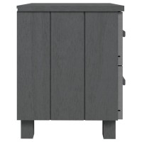 vidaXL Bedside Cabinets HAMAR 2 pcs Dark Gray 15.7