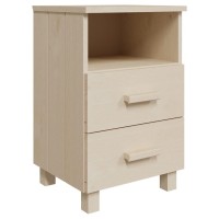 Vidaxl Bedside Cabinet Honey Brown 15.7X13.8X24.4 Solid Wood Pine