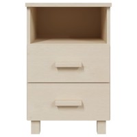 Vidaxl Bedside Cabinet Honey Brown 15.7X13.8X24.4 Solid Wood Pine