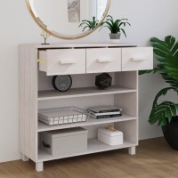 vidaXL Console Table HAMAR White 35.4