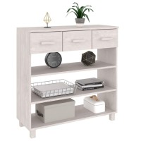 vidaXL Console Table HAMAR White 35.4