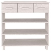 vidaXL Console Table HAMAR White 35.4