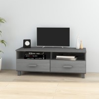 Vidaxl Tv Cabinet Dark Gray 41.7X15.7X15.7 Solid Wood Pine