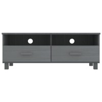 Vidaxl Tv Cabinet Dark Gray 41.7X15.7X15.7 Solid Wood Pine