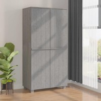 vidaXL Wardrobe HAMAR Light Gray 35