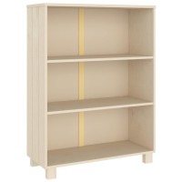 Vidaxl Book Cabinet Honey Brown 33.5X13.8X44.1 Solid Wood Pine