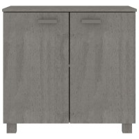 Vidaxl Sideboard Light Gray 33.5X13.8X31.5 Solid Wood Pine