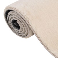 Vidaxl Washable Rug Soft Fluffy Short Pile 63X90.6 Anti Slip Beige