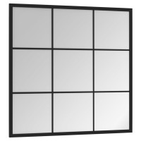Vidaxl Wall Mirror Black 23.6X23.6 Metal