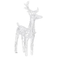 vidaXL Christmas Reindeers 2 pcs Warm White 80 LEDs Acrylic