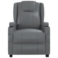 vidaXL Massage Chair Anthracite Faux Leather