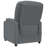 vidaXL Massage Chair Anthracite Faux Leather