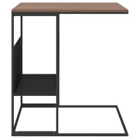 Vidaxl Side Table Black 21.7X14.2X23.4 Engineered Wood