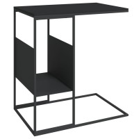 Vidaxl Side Table Black 21.7X14.2X23.4 Engineered Wood