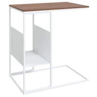 Vidaxl Side Table White 21.7X14.2X23.4 Engineered Wood