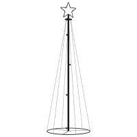 vidaXL Christmas Cone Tree Cold White 108 LEDs 2x6 ft