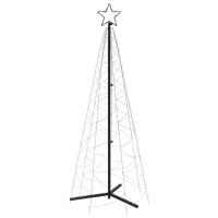 vidaXL Christmas Cone Tree Cold White 200 LEDs 2x6 ft