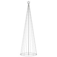 vidaXL Christmas Cone Tree Warm White 732 LEDs 5x16 ft