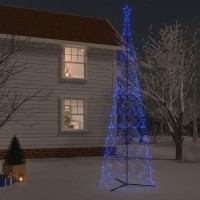 vidaXL Christmas Cone Tree Blue 3000 LEDs 8x26 ft