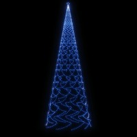 vidaXL Christmas Tree with Spike Blue 3000 LEDs 26 ft