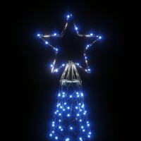 vidaXL Christmas Tree with Spike Blue 3000 LEDs 26 ft