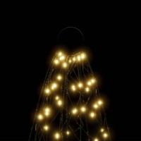 vidaXL Christmas Tree on Flagpole Warm White 500 LEDs 118.1