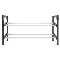 Vidaxl Extendable Shoe Rack With 2 Shelves 46.9X9.4X14.6