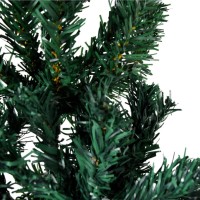 vidaXL Slim Artificial Half Christmas Tree with Stand Green 8 ft