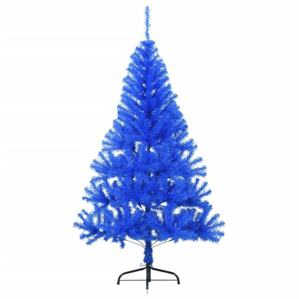 vidaXL Artificial Half Christmas Tree with Stand Blue 4 ft PVC