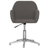 Vidaxl Swivel Office Chair Dark Gray Fabric