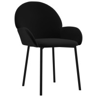 Vidaxl Dining Chairs 2 Pcs Black Velvet