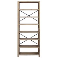 Vidaxl 7-Tier Bookcase 31.5X11.8X78.7 Solid Wood Acacia