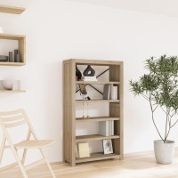 Vidaxl 5-Tier Bookcase 31.5X11.8X55.1 Solid Wood Acacia