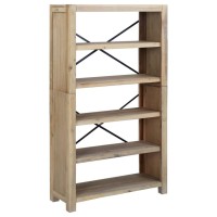 Vidaxl 5-Tier Bookcase 31.5X11.8X55.1 Solid Wood Acacia