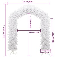 vidaXL Christmas Tree Arch White 106.3