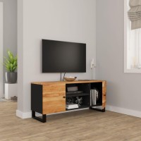 Vidaxl Tv Cabinet 41.3X13X18.1 Solid Wood Acacia