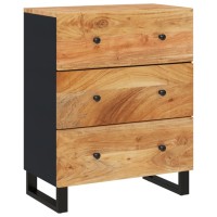 Vidaxl Sideboard 23.6X13X29.5 Solid Wood Acacia