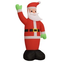 vidaXL Inflatable Santa Claus with LEDs 244.1