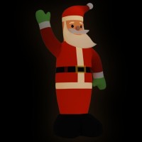 vidaXL Christmas Inflatable Santa Claus with LEDs 322.8