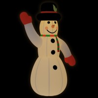vidaXL Christmas Inflatable Snowman with LEDs 179.1