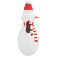 vidaXL Christmas Inflatable Snowman with LEDs 248
