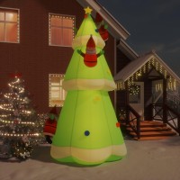 vidaXL Inflatable Christmas Tree with LEDs 196.9