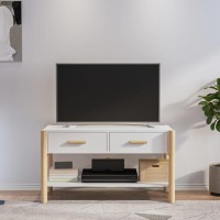 Vidaxl Tv Cabinet White 32.3X15X17.7 Engineered Wood
