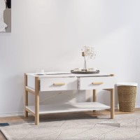 Vidaxl Coffee Table White 32.3X18.9X17.7 Engineered Wood