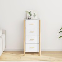 Vidaxl Highboard White 16.5X15X35.4 Engineered Wood