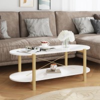 Vidaxl Coffee Table White 43.3X18.9X15.7 Engineered Wood