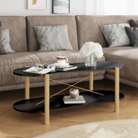 Vidaxl Coffee Table Black 43.3X18.9X15.7 Engineered Wood