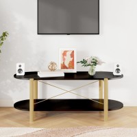 Vidaxl Coffee Table Black 43.3X18.9X15.7 Engineered Wood