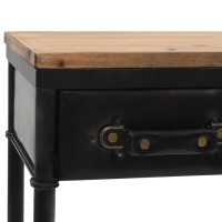 vidaXL Console Table with Castors 39.4